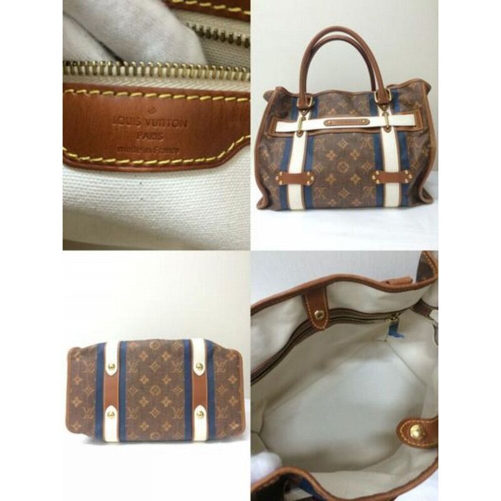 Louis Vuitton Monogram Tiss Marron Sac Laureille Tote Bag - Picture 3 of 5